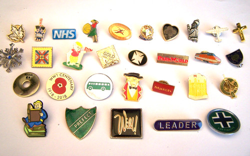 Varied lapel pin - lapel, badge