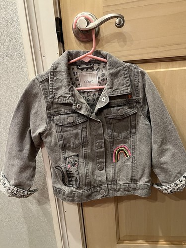 Kids denim jacket - jacket, dinosaurs
