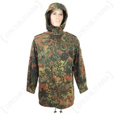 Original German Army Flecktarn Camouflage Parka-All Sizes-Genuine Army Surplus