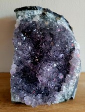 Natural Amethyst Druze Geode Quartz Crystal Cluster 1.3kg 12x11cm XL R46