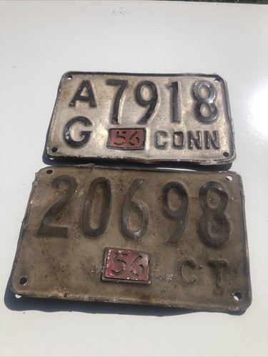 1956 connecticut license - connecticut,