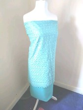 Pakistani Indian Unstitched 2 Piece Green Chikan Suit