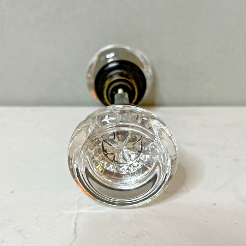 Vintage crystal glass point - crystal,