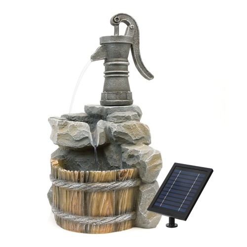 Hand pump well - well, solar