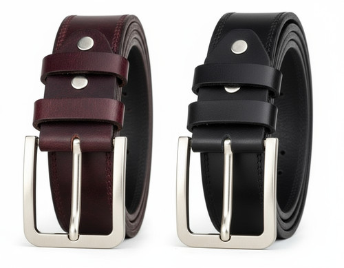 Mens belt genuine leather - mens, full
