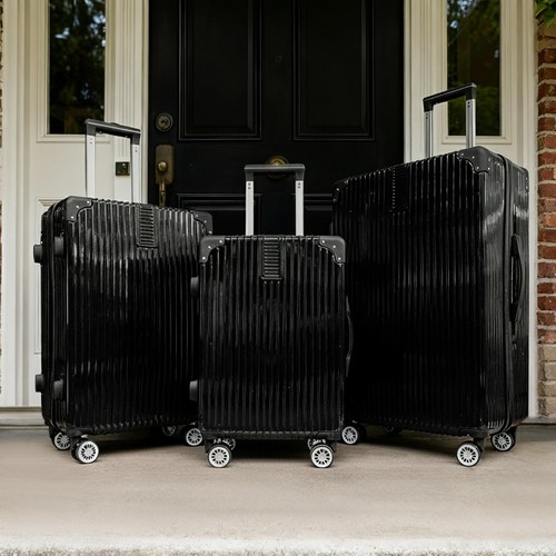 Ohs metallic effect suitcase - ohs,