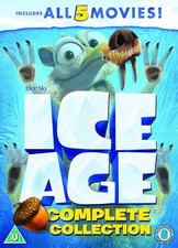 Ice Age 1-5 plus a Mammoth