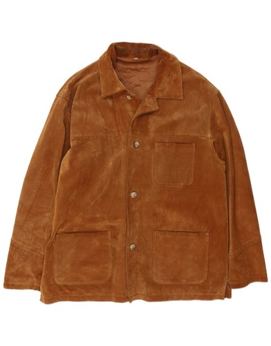 Vintage mens suede jacket - suede,
