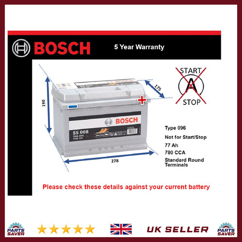 Battery fits aston - aston, martin