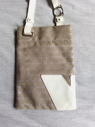 Emporio armani beige crossbody - armani,