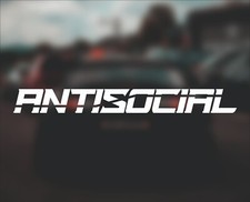 JDM Sticker Decal ANTISOCIAL