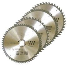 4PC 250MM TCT CIRCULAR SAW BLADES 40 & 60 TEETH WITH ADAPTER O RINGS
