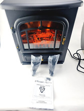 Russell Hobbs Electric Stove 1850W Freestanding Fire Heater Black RHEFSTV1002B