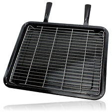 Extra Large Enamel Grill Tray & Rack for SMEG Oven Cooker 370 x 440mm