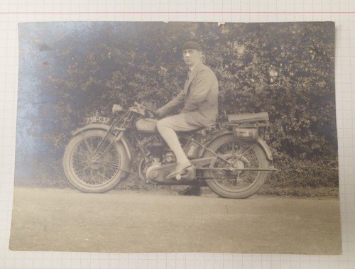 Motorbike old photo - old, before