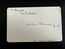 BILL SUTCLIFFE - SON OF HERBERT - YORKSHIRE CRICKETER - SIGNED CARD