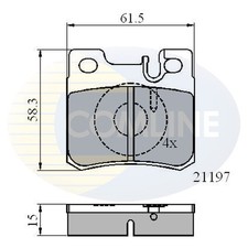 Brake Pads Set For Mercedes
