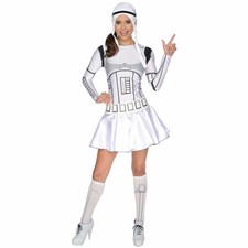 Stormtrooper Female Star Wars Movie Sexy Fancy Dress Womens Costume