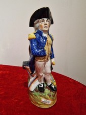 19th Century Staffordshire 11.5" High Jug Admiral Lord Nelson Great Condition