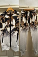 Leopard print tracksuit with
