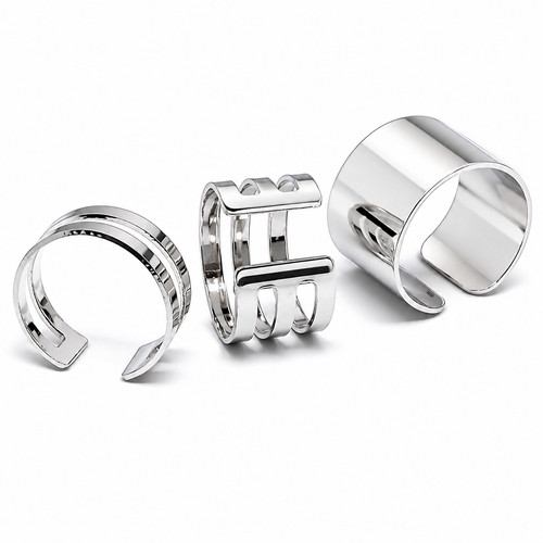 Ring set stack silver - 3,