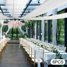 6pcs Weddings Ceiling Drapes