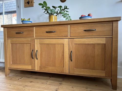 Solid oak sideboard - solid,