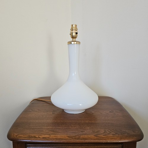 Vintage white glass table - white,