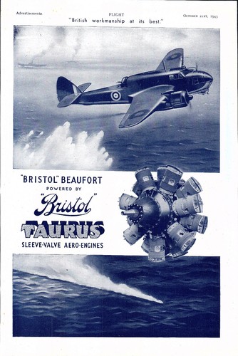 Ww2 bristol beaufort taurus - ww2,