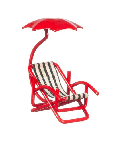 Dolls house deck chair - deck,