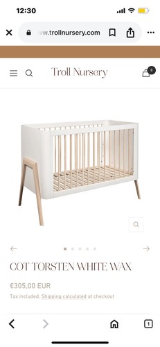 White children cot - cot,