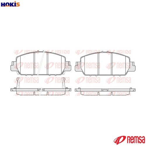 Brake pad set - set, disc