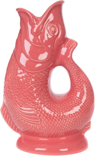 Ceramic fish shaped glug jug - ceramic,