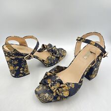 BLACK MUSTARD FLORAL SATIN