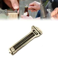 Titanium Multitool Keychain Bottle Opener Nail Puller Camping Survival Tool 6cm