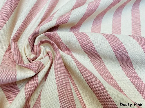 Linen look stripes culla - linen,