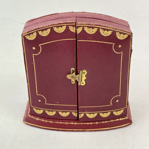 Antique 1920 30s - red, leather