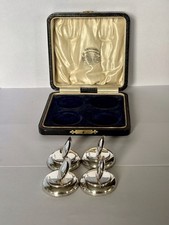 Set Of 4 Silver George V Menu