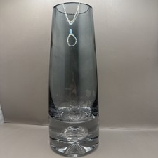Vtg Vase Glass Scandinavian
