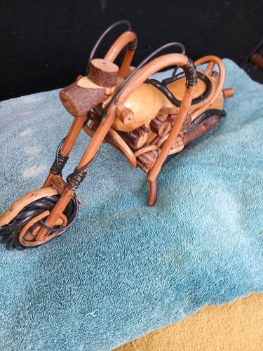 Handcrafted wooden motorcycle - wooden,