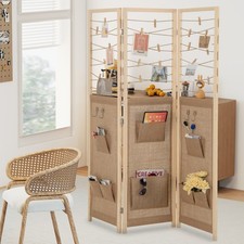 3 Panel Fabric Room Divider