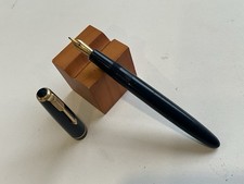 Parker Victory Blue Vintage Fountain Pen 14K  Medium  Gold Nib