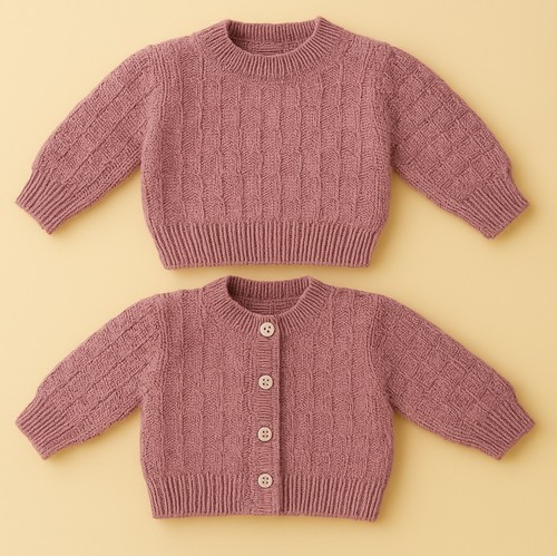 Easy knit baby cardigan - knit, and