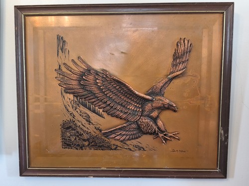 Vintage framed copper - vintage,