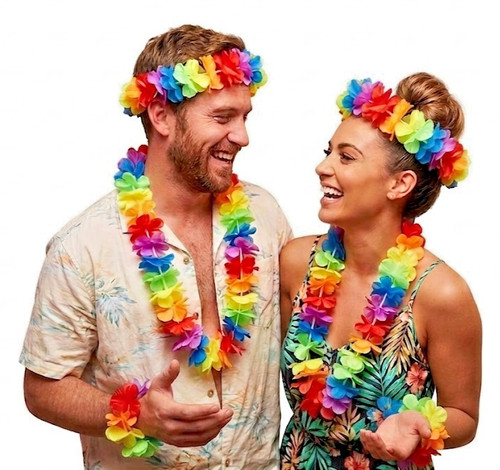 Hawaiian garland head wrist - hawaiian,