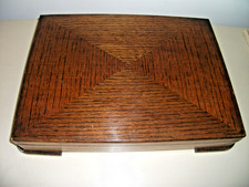 HANDSOME ART DECO CUTLERY BOX for USE or UPCYCLING   *Takes six place settings*