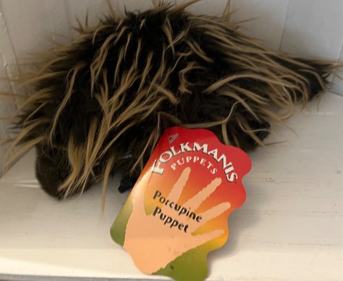 Folkmanis porcupine hand - porcupine,