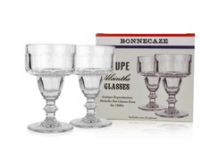 COUPE ABSINTHE GLASSES, SET OF TWO & 10 SUGAR CUBES (5 PACKETS)
