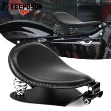 For Harley Sportster XL883 1200 Bobber Chopper Motorcycle Solo Seat + Spring