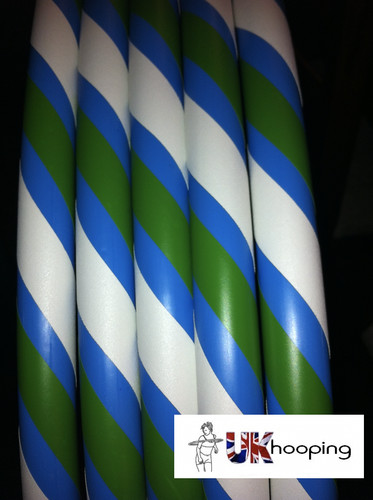 Adult green white hula - &,